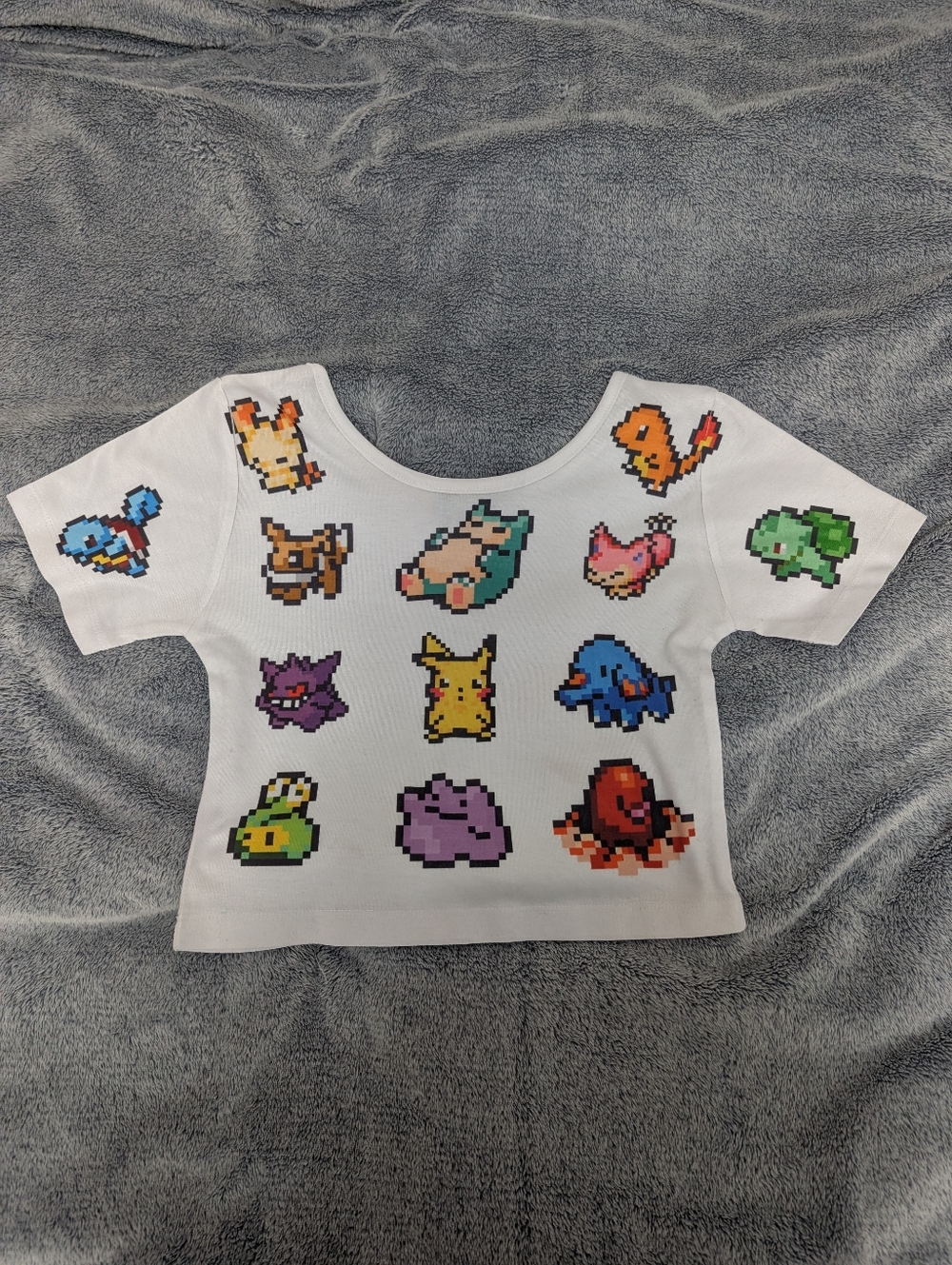 Happy Monday Pixel Pokemon Crop Top